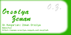 orsolya zeman business card